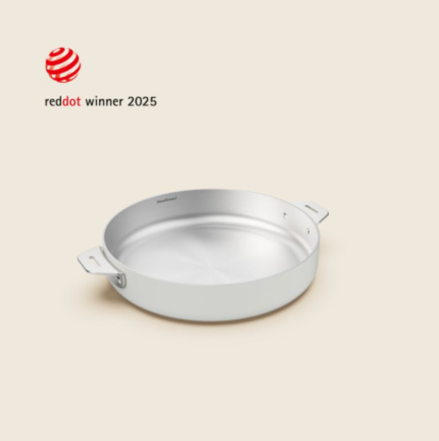 Merveilleuse poêle en inox 24 et 28 cm