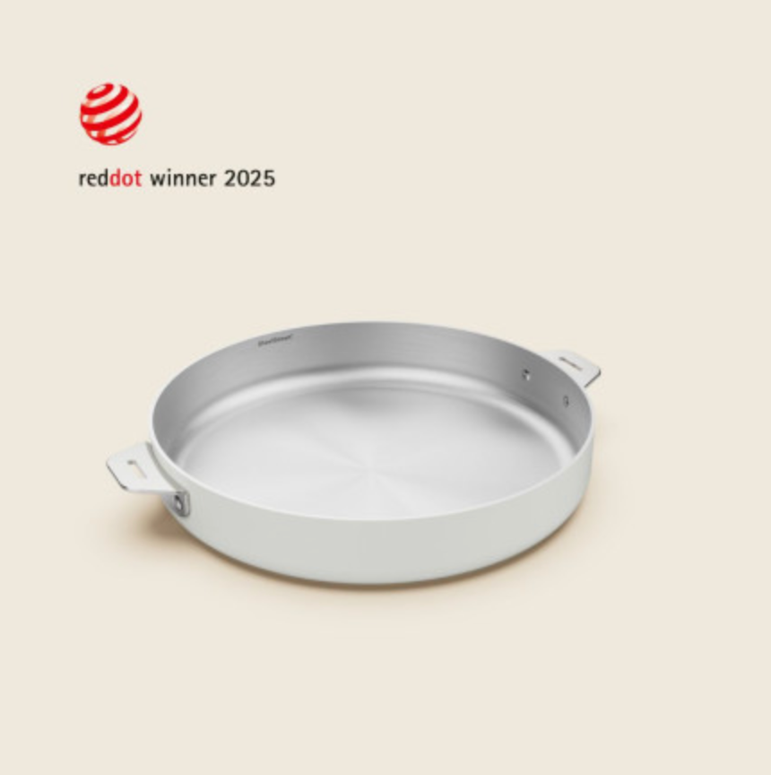 Merveilleuse poêle en inox 24 et 28 cm